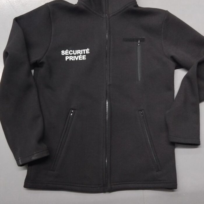SOFTSHELLS EN POLAIRE NOIR   GRATTE