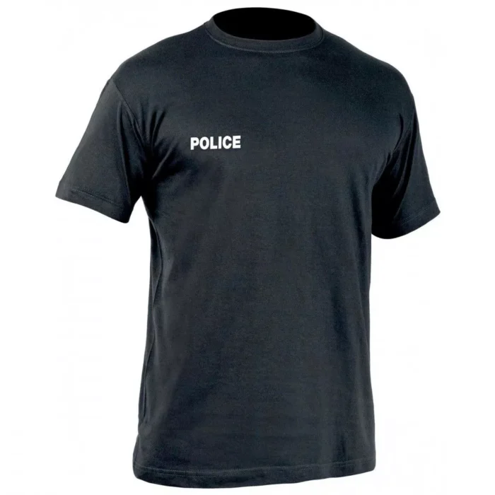 T-SHIRTS POLICE  100% coton ;100% polyester ,Double face